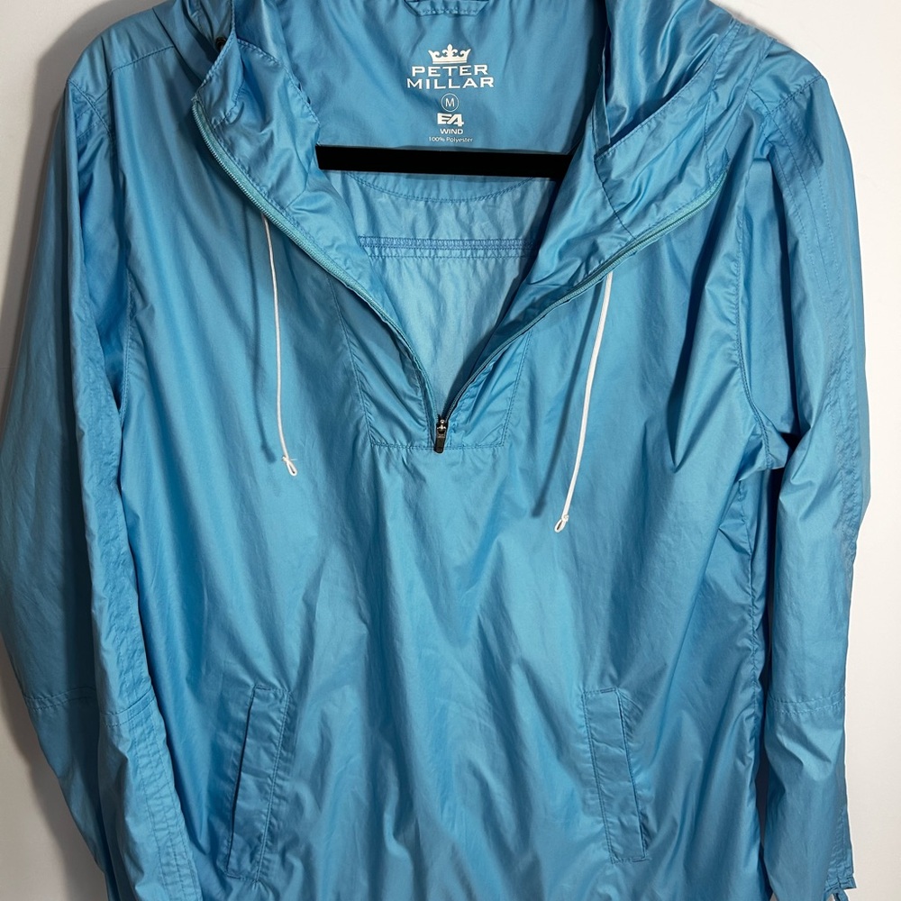 Peter Millar Sky Blue Pullover Jacket - image 1